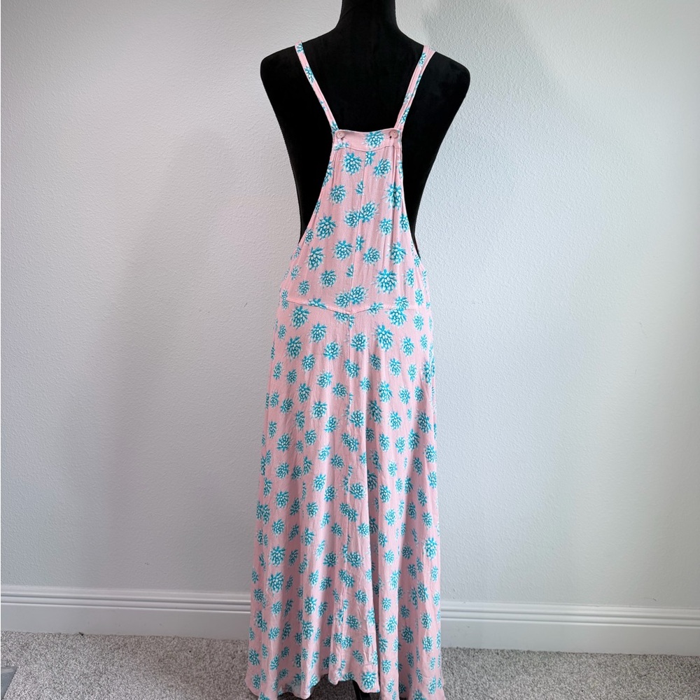 Tori Praver Swimwear Pink Floral Maxi Cover Up Dress Size 3 Boho Beach - Picture 6 of 10